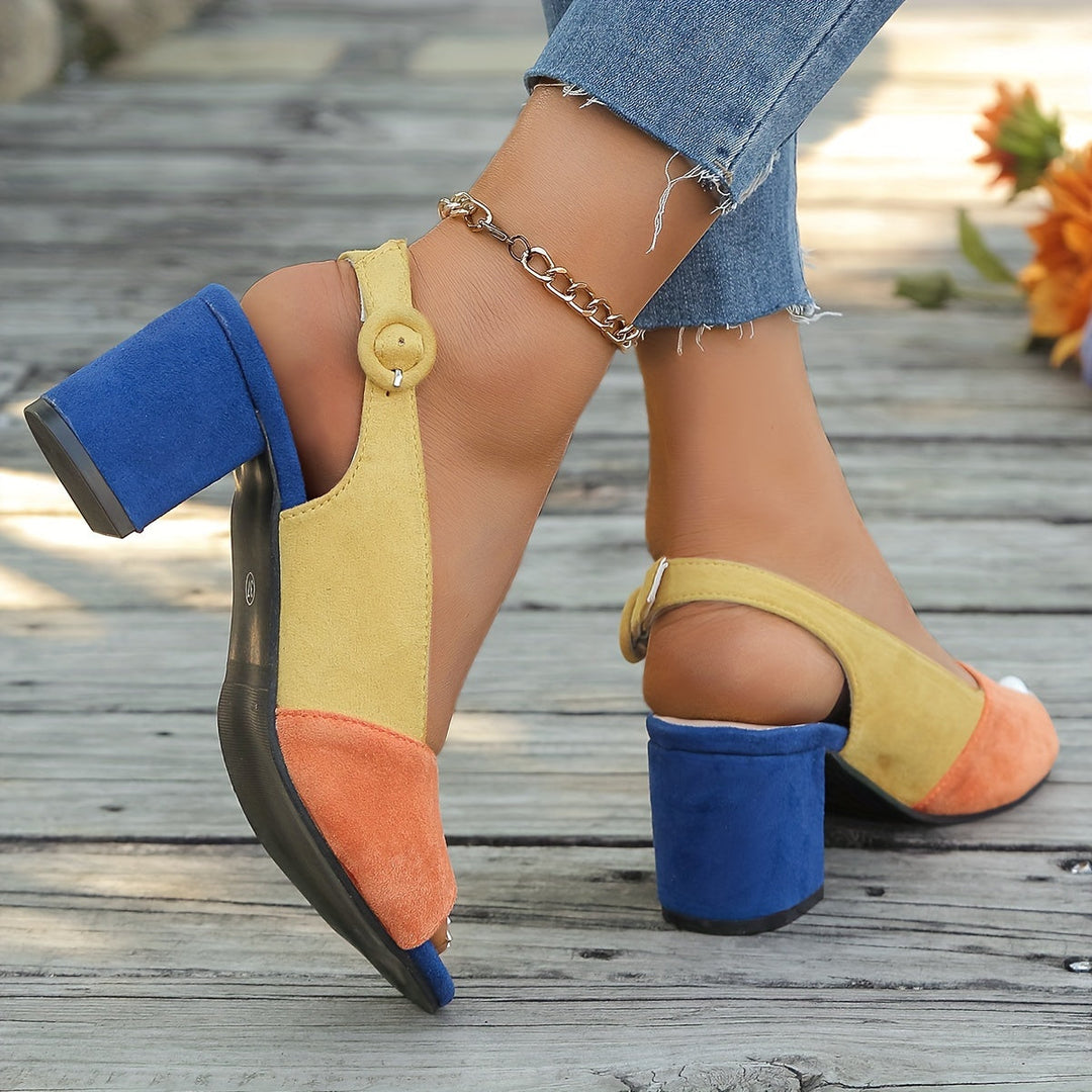 Zuri™ Talons Slingback Colorblock