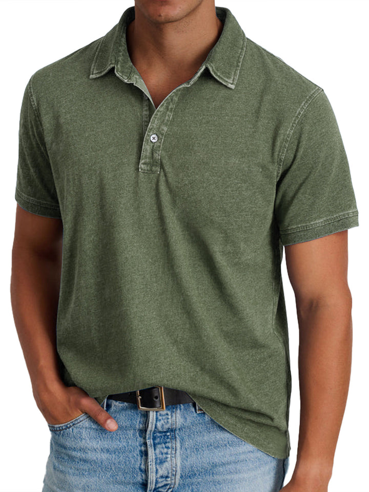 Henri | Polo pour Hommes avec Col Structuré