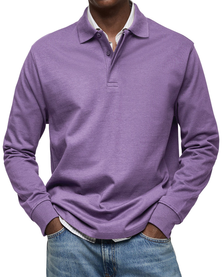 LÉON | Polo Casual à Manches Longues