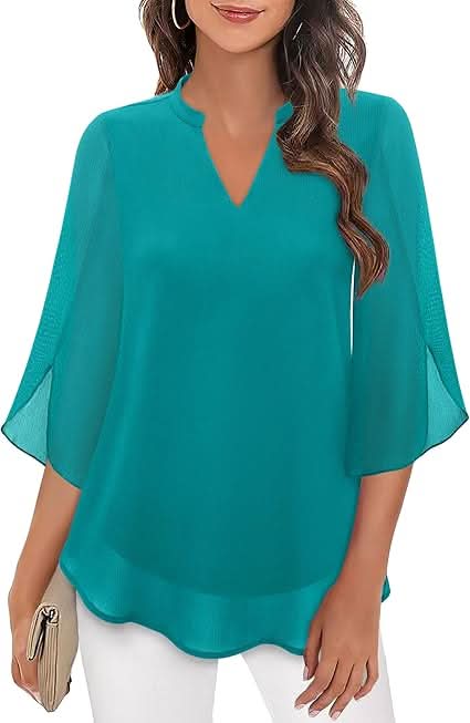 Marguerite™ | Blouse fluide avec effet superposé