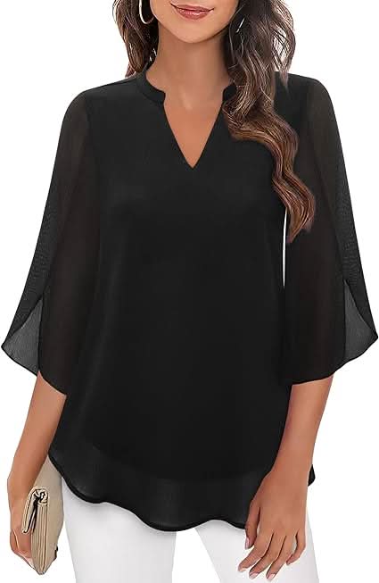 Marguerite™ | Blouse fluide avec effet superposé
