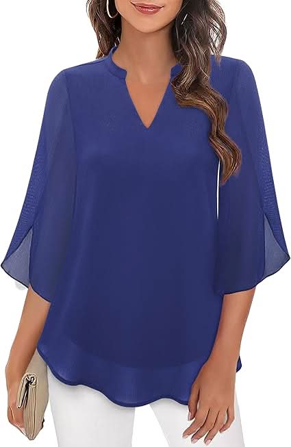 Marguerite™ | Blouse fluide avec effet superposé