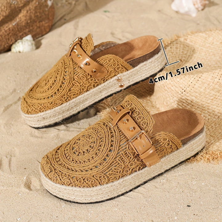 Solene™ Mules Crochets Boho