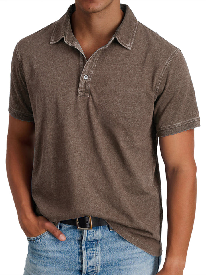 Henri | Polo pour Hommes avec Col Structuré