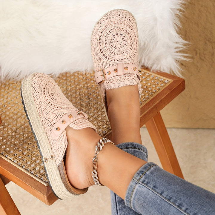 Solene™ Mules Crochets Boho
