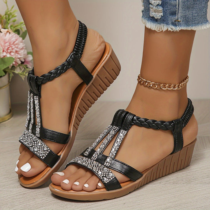 Sandales Élastra™ en Cristal Tressé