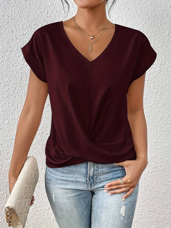 Éloïse™ | T-shirt Col Cœur Casual