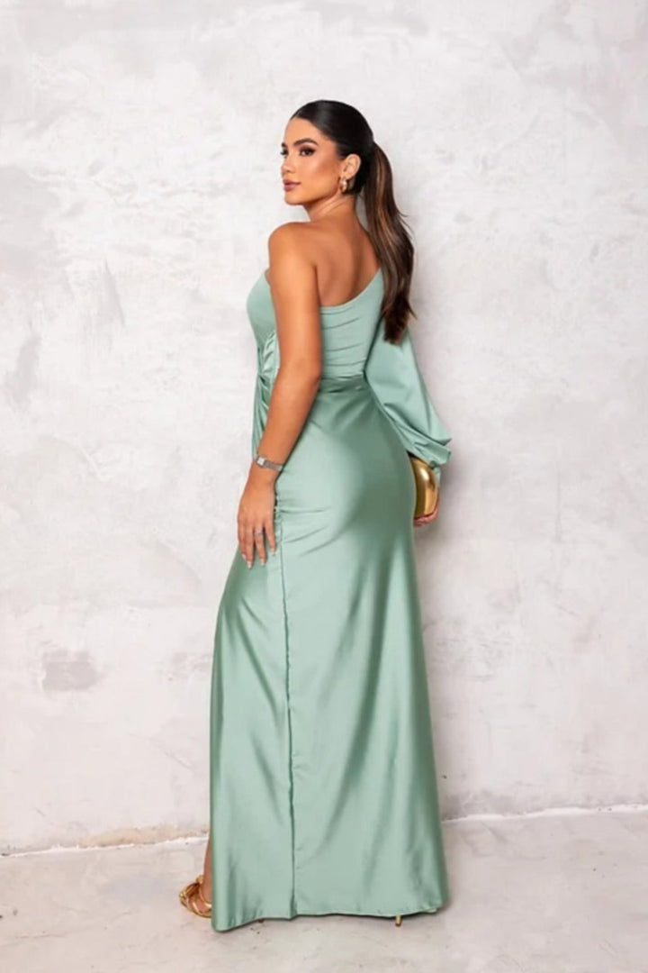 Valeria | Robe Asymétrique en Satin