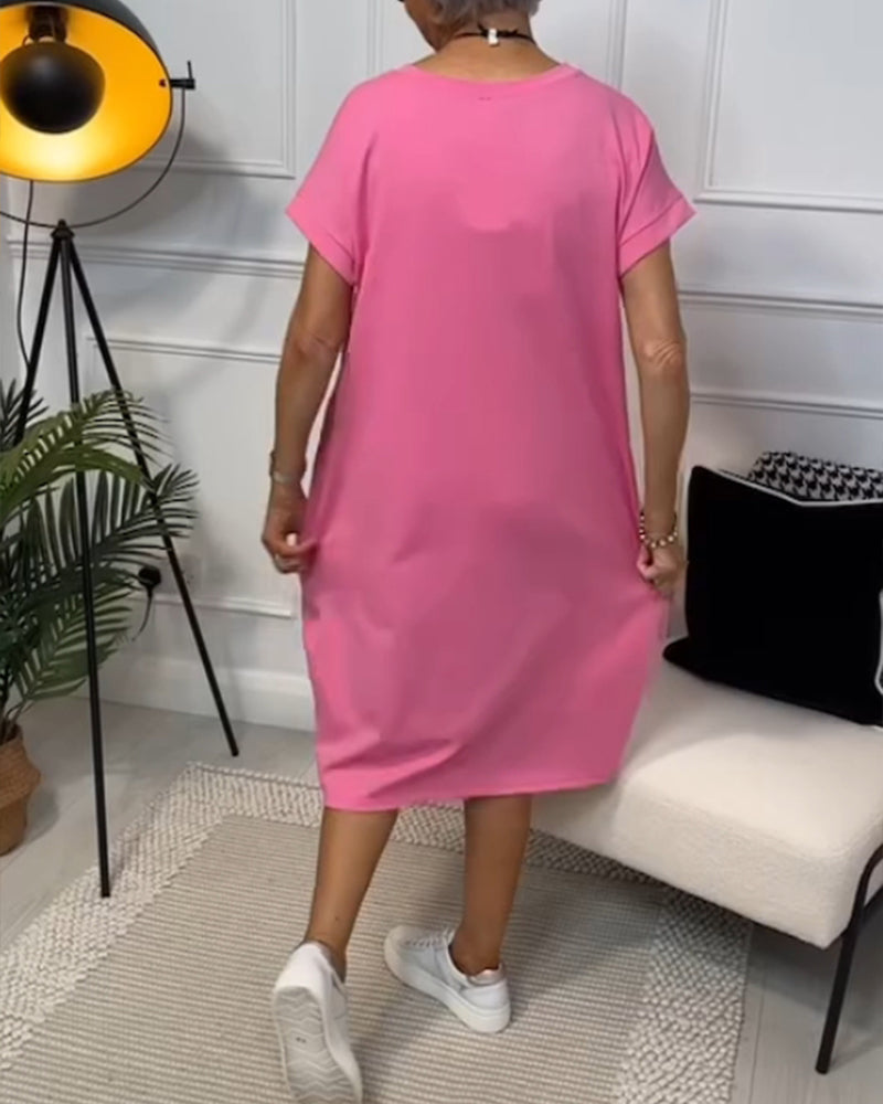 Zuzanna | Robe d'été légère avec col rond