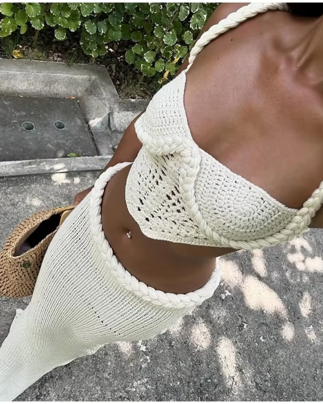 Leona : Ensemble Jupe Maxi Tricotée