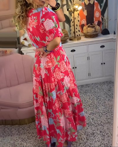 Isabeau™ | Robe Longue Élégante avec Décolleté en V et Poches Pratiques