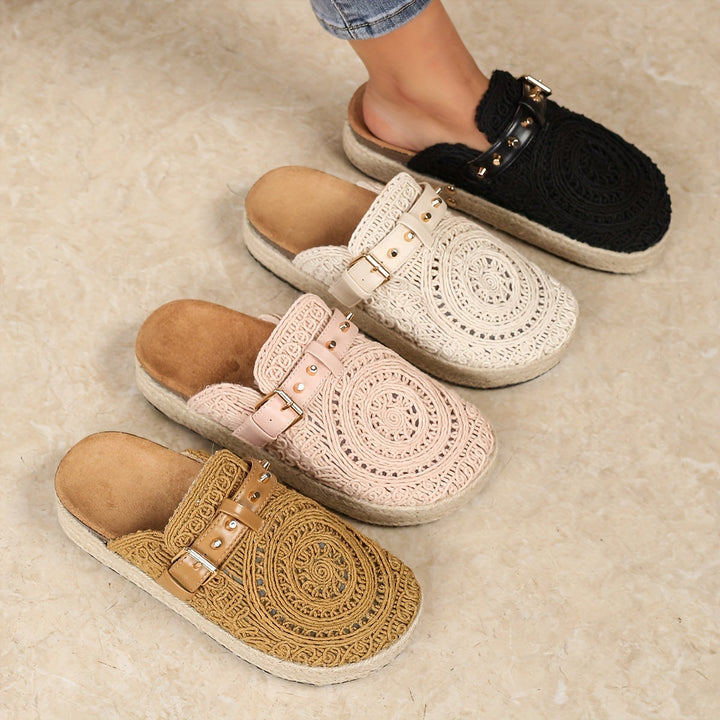 Solene™ Mules Crochets Boho