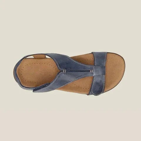 Alina - Sandales Orthopédiques en Cuir Décontractées