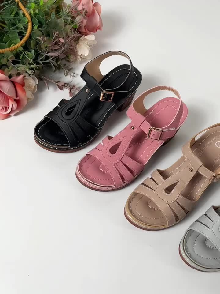 Tierra™ Sandales Vintage à Talon