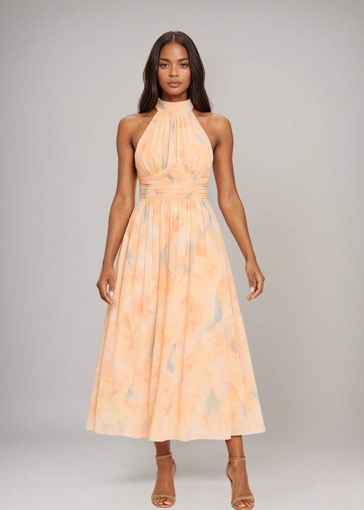 Antonella | Robe maxi élégante à col halter