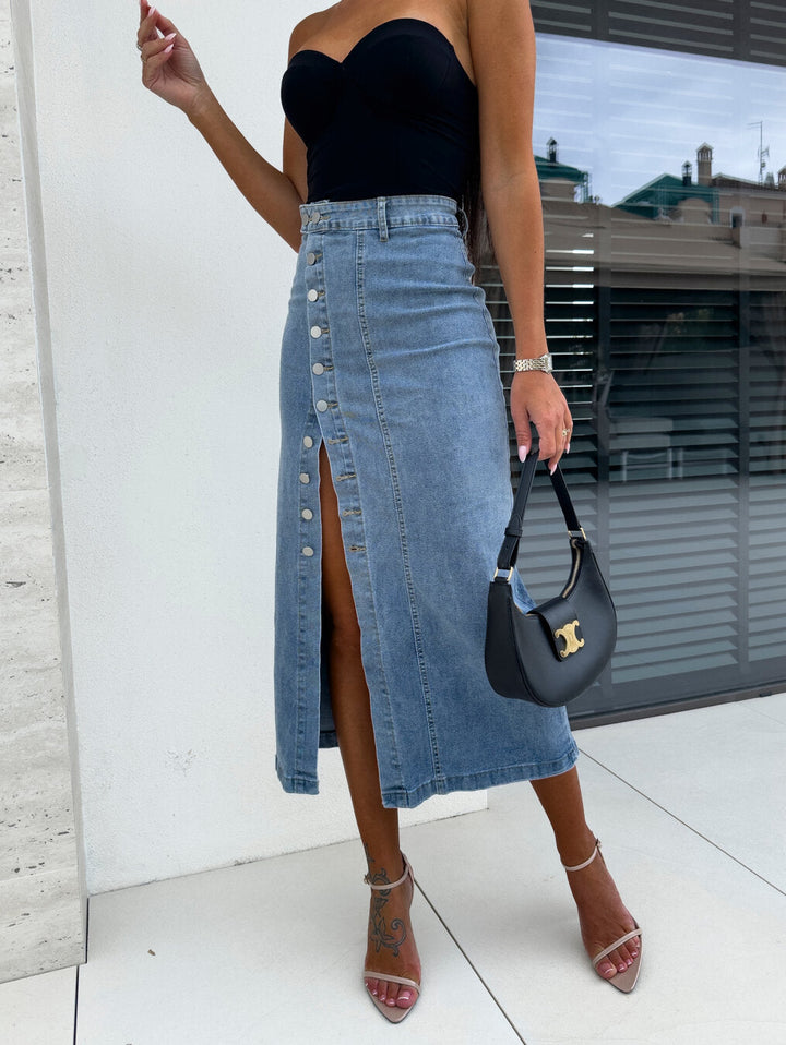 Chiara | Jupe en jean tendance et ajustée
