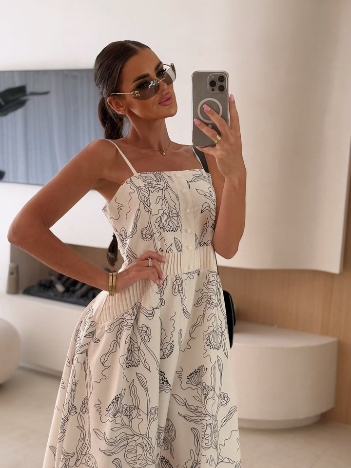 Claudie | Robe midi élégante