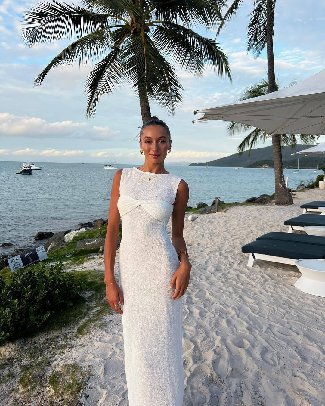 Mika : Robe Maxi Tricotée à Col Ronde