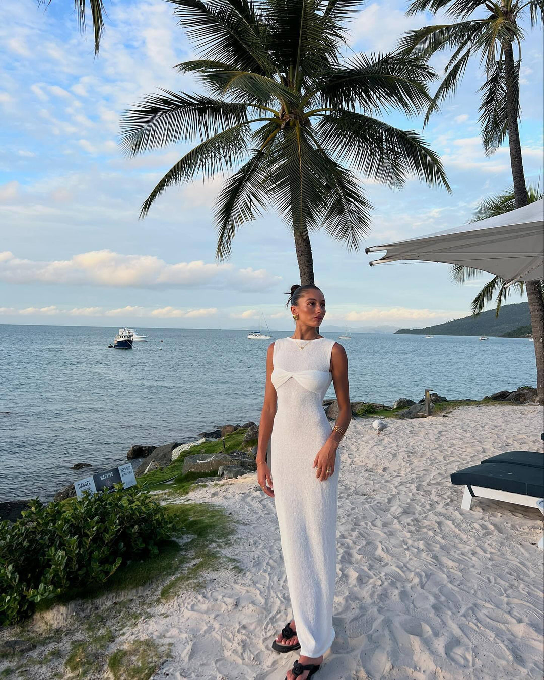 Mika : Robe Maxi Tricotée à Col Ronde