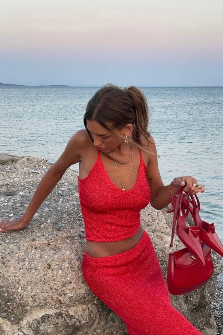 Lyla : Ensemble Tricoté Élégant