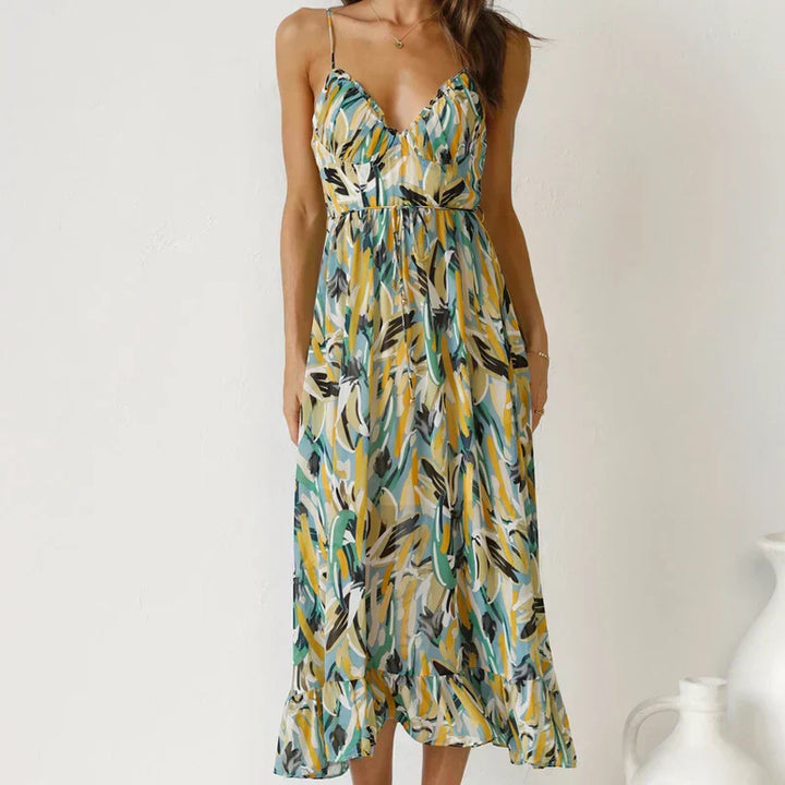 Clara™ | Robe Longue Élégante avec Imprimé