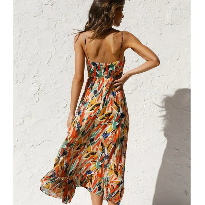 Clara™ | Robe Longue Élégante avec Imprimé