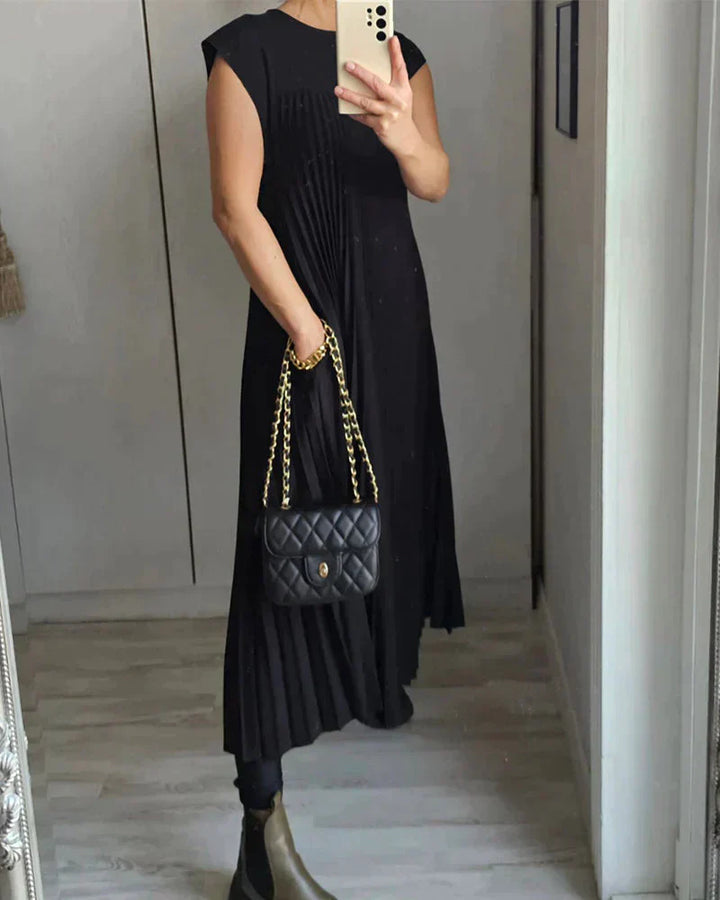 CIRA - ROBE PLISSÉE SANS MANCHES