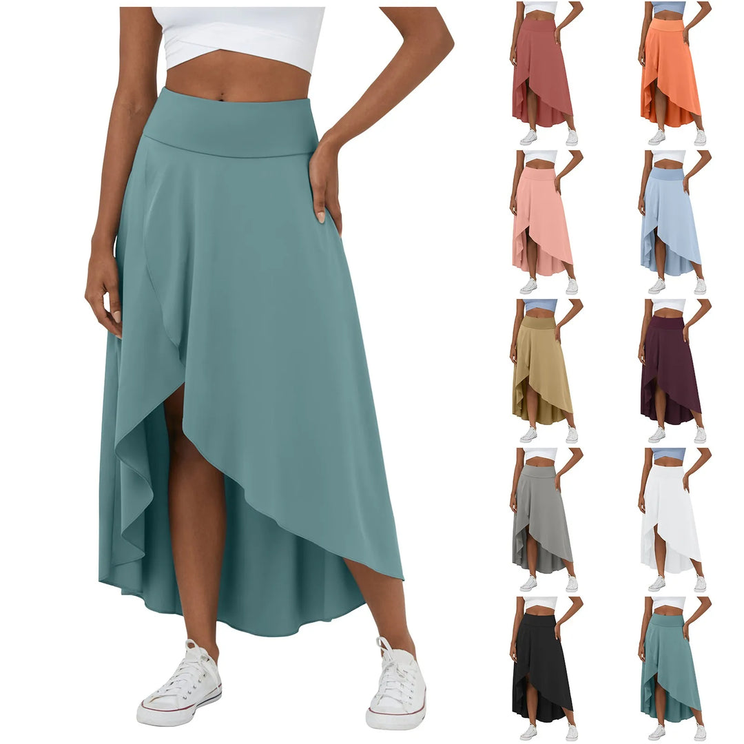 Natalia | Jupe Maxi Fendue et Confortable
