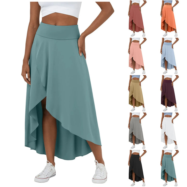 Natalia | Jupe Maxi Fendue et Confortable