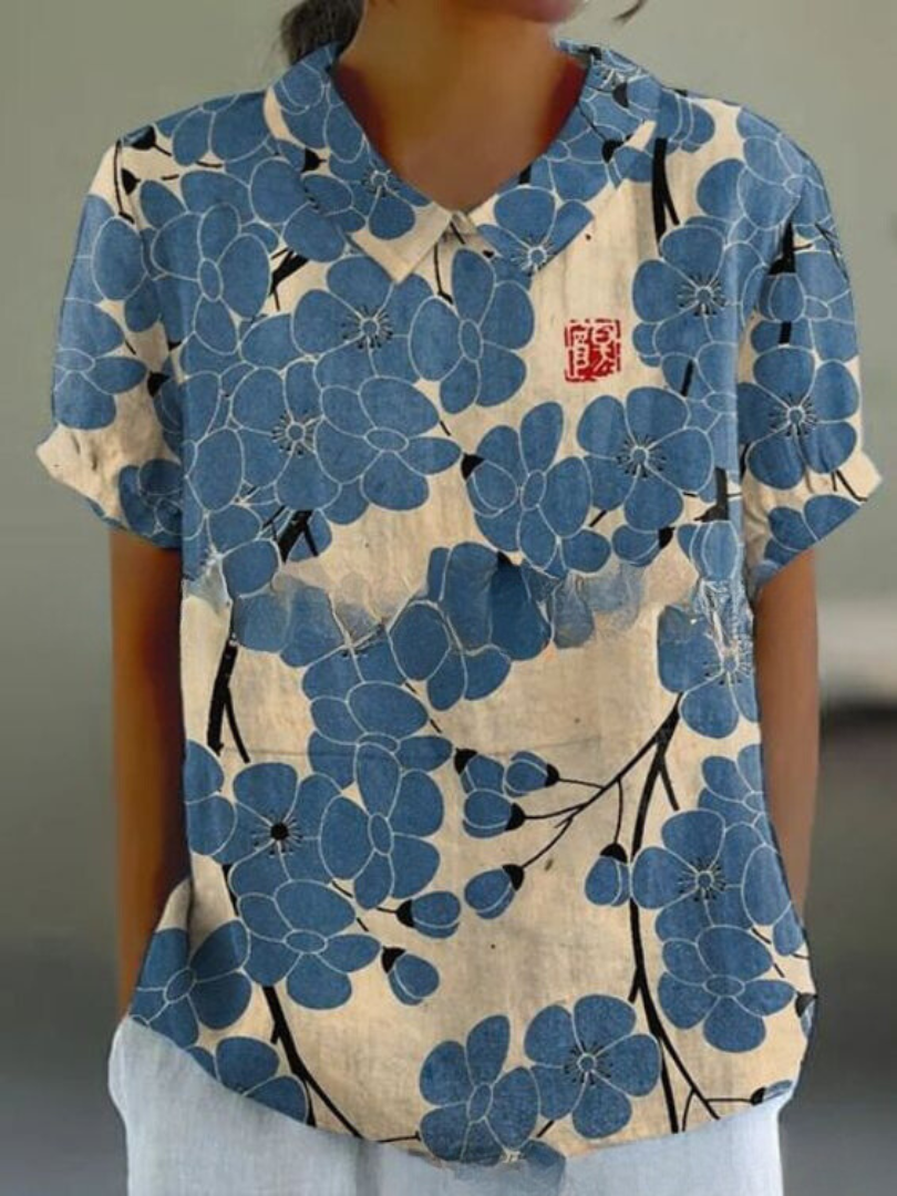 Fiorella | Chemise Légère avec Imprimé Floral