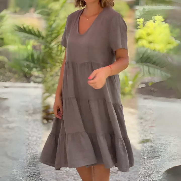 Luce | Robe fluide à col en V