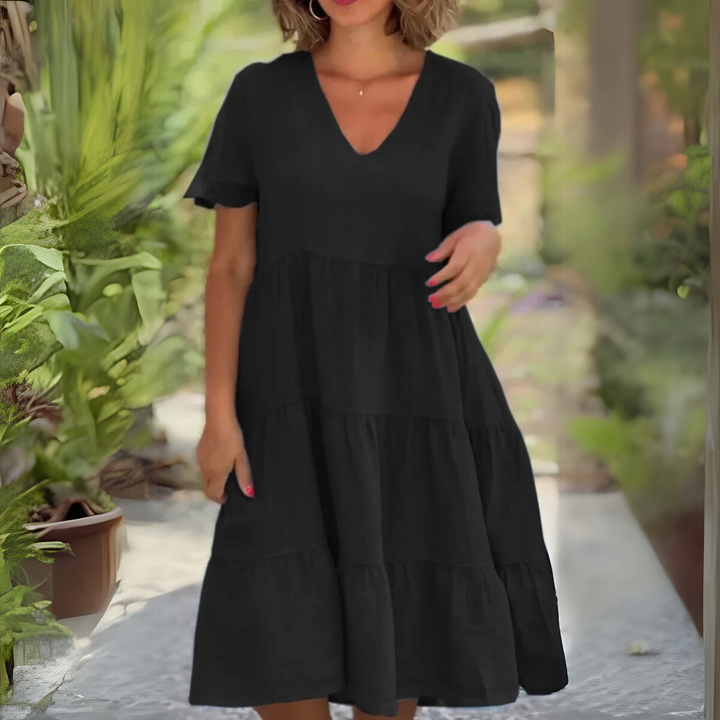 Luce | Robe fluide à col en V