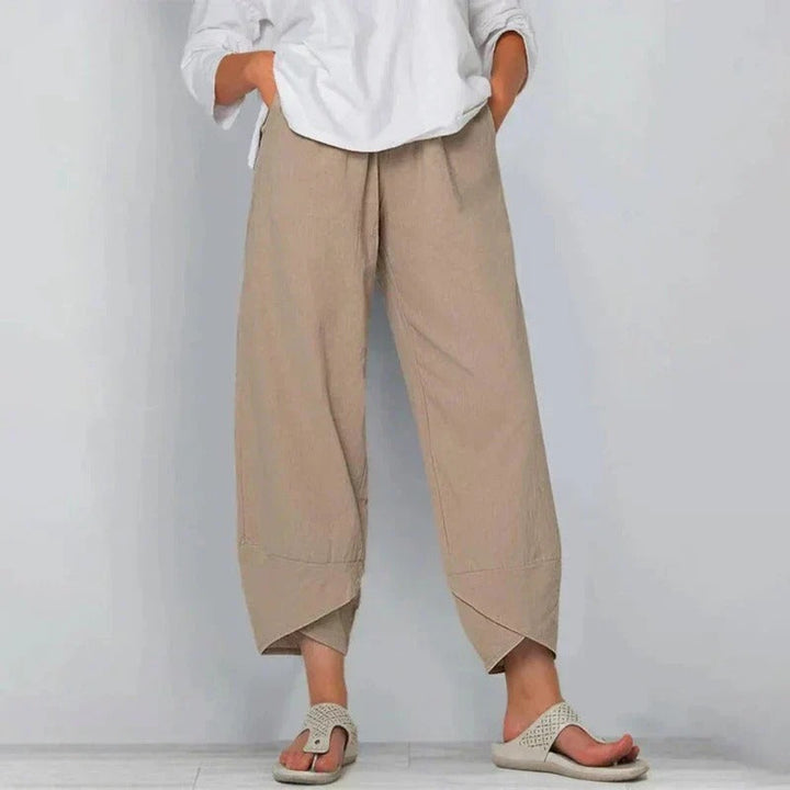 Lina | Pantalons en tissu léger avec une coupe décontractée