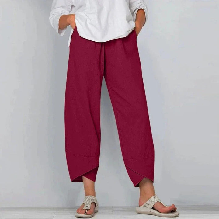 Lina | Pantalons en tissu léger avec une coupe décontractée