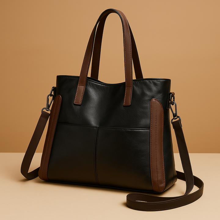 Sac à main en cuir classique Indigo