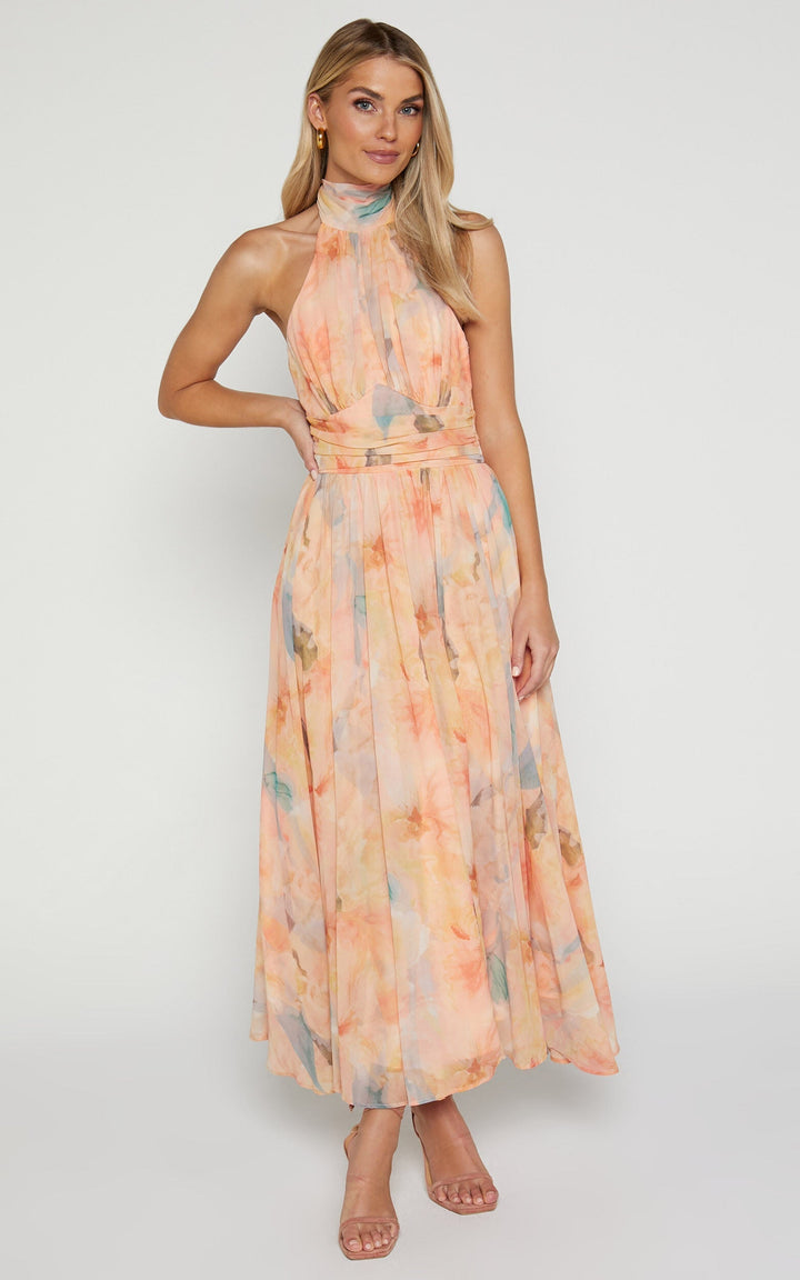 Antonella | Robe maxi élégante à col halter
