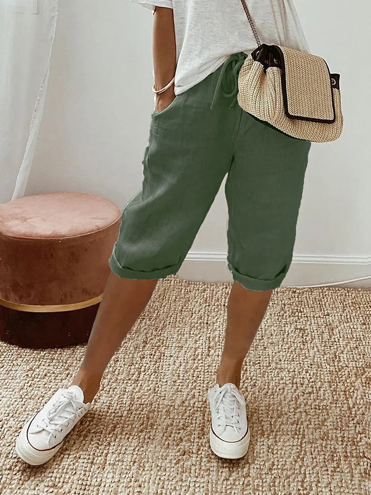 Jillian | Shorts confortables avec ourlet roulé
