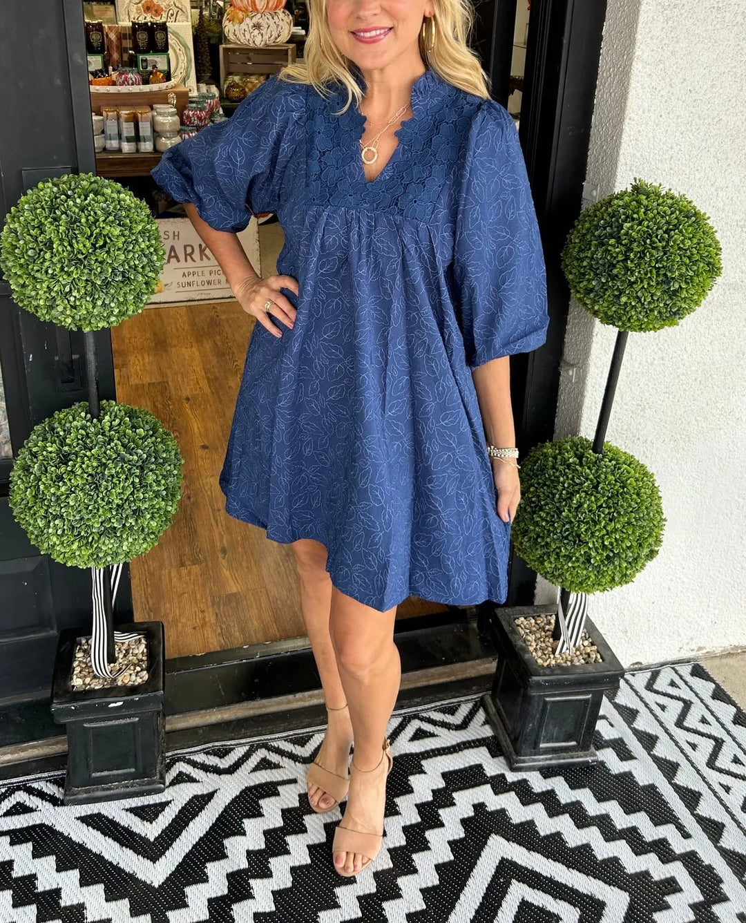 Robe en Jacquard de Dentelle Izabella™