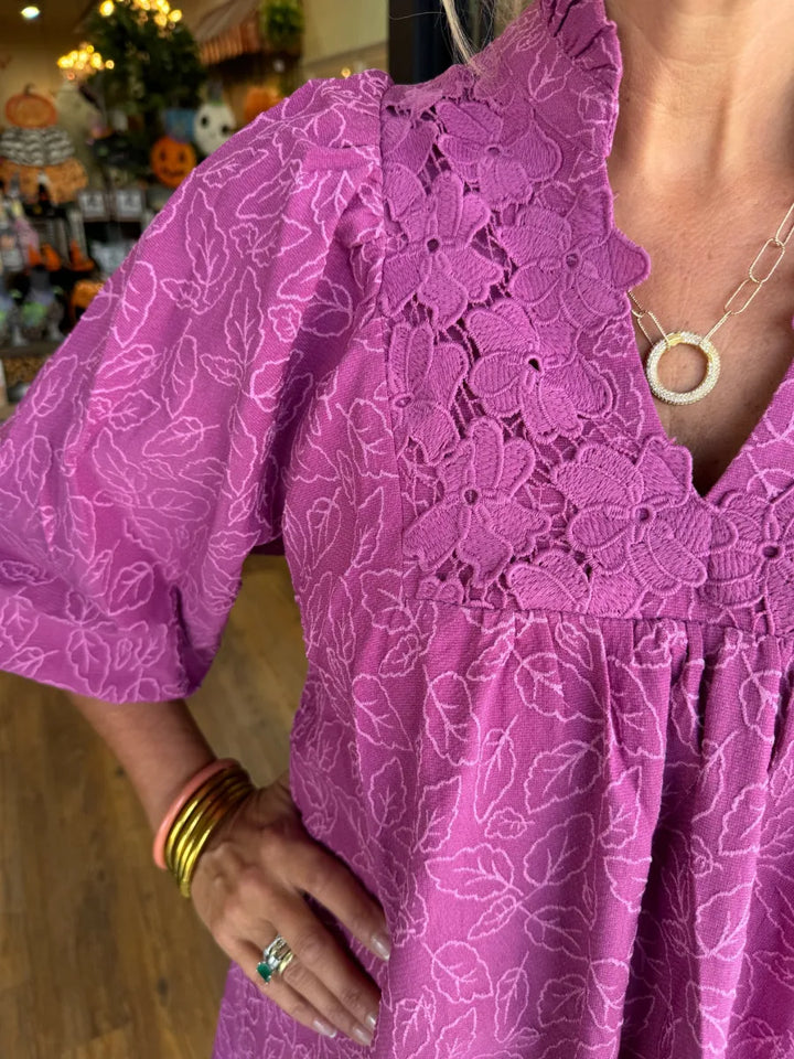 Robe en Jacquard de Dentelle Izabella™