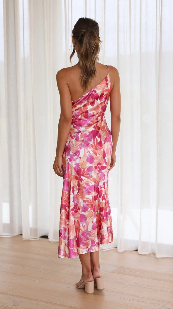 Aly | Robe Asymétrique à Imprimé Floral