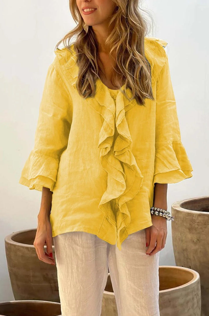 Marie - blouse élégante avec volants