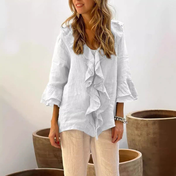 Marie - blouse élégante avec volants