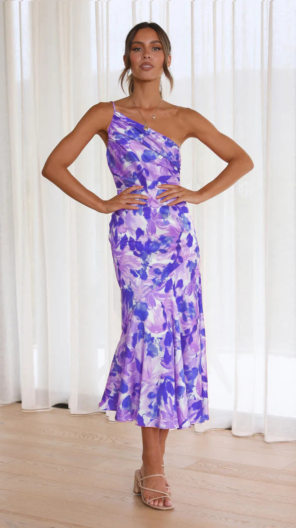 Aly | Robe Asymétrique à Imprimé Floral