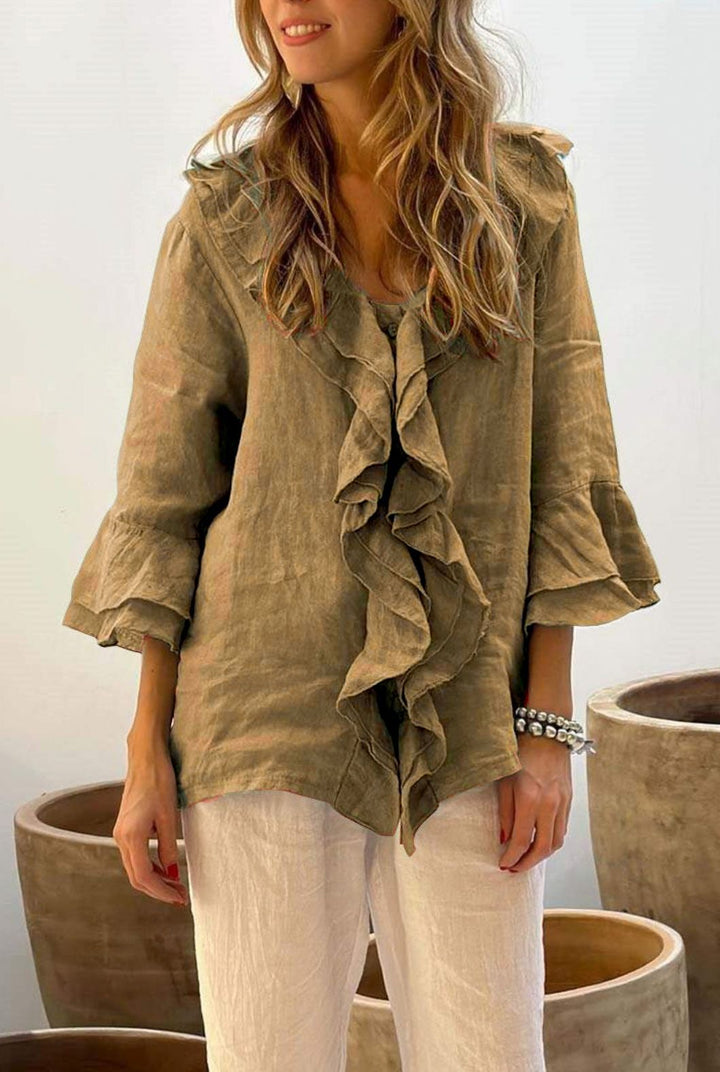 Marie - blouse élégante avec volants