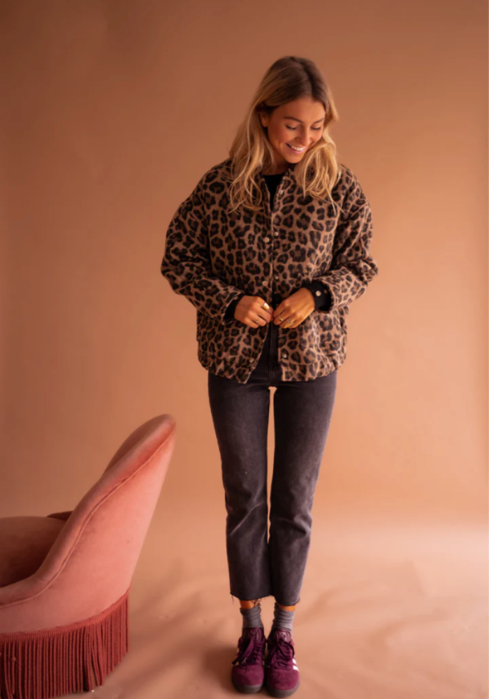 NAÏMA | La Veste Bomber Léopard