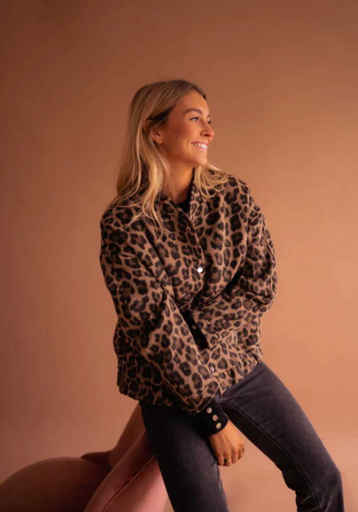 NAÏMA | La Veste Bomber Léopard
