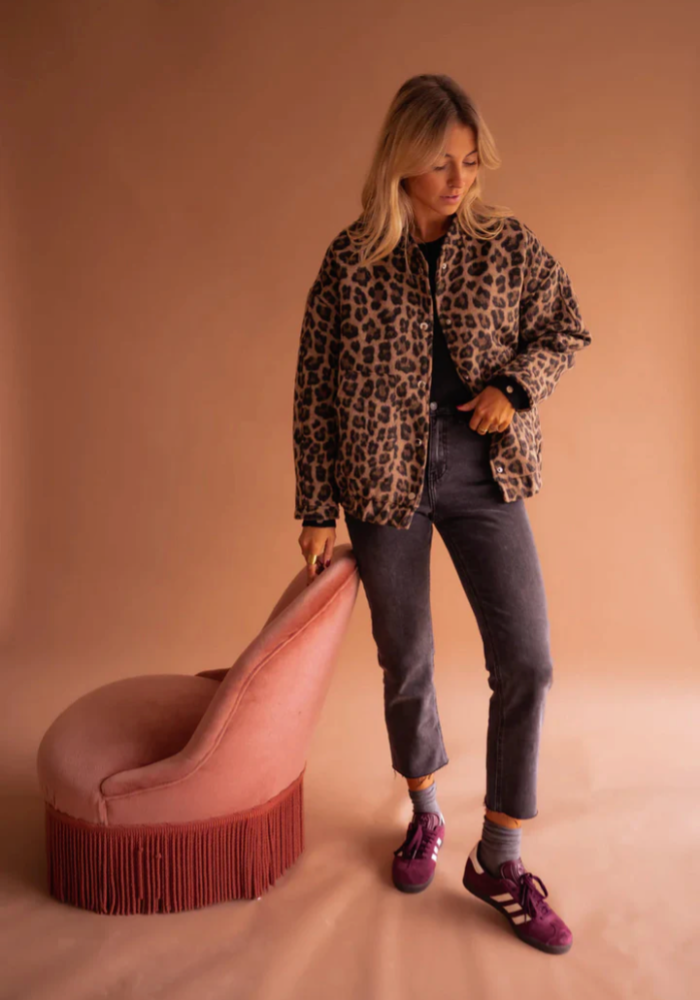 NAÏMA | La Veste Bomber Léopard