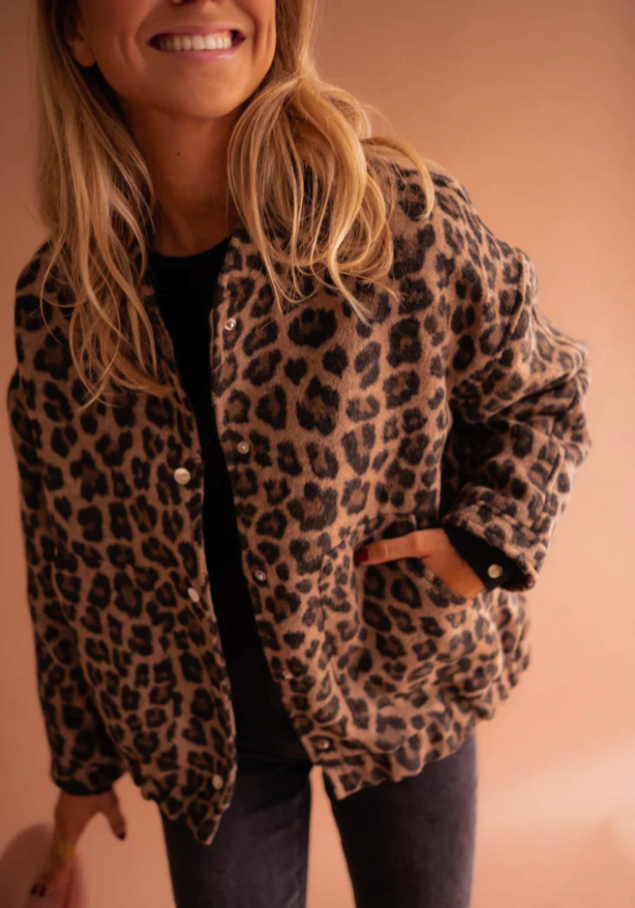 NAÏMA | La Veste Bomber Léopard