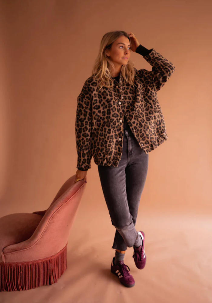 NAÏMA | La Veste Bomber Léopard