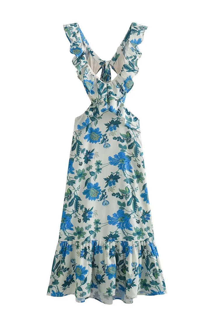 Ariella™ | Robe à Volants Fleurie